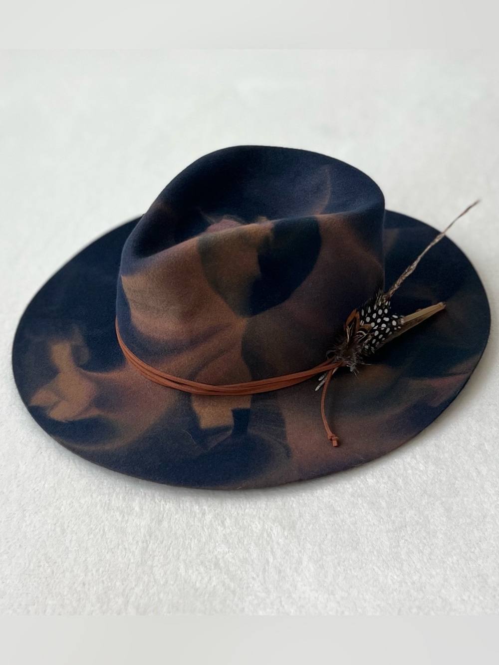 Stetson Retrograde Fur Felt Fedora Hat (Shoreline) Size 7 1/4 58cm